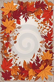 Leafy Border Graphics, Autumn Leaves Corner Designs, Nature's Fall Border Collection, Fall-inspired Frame Elements