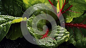 Leafy Swiss chard