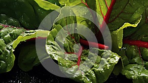 Leafy Swiss chard