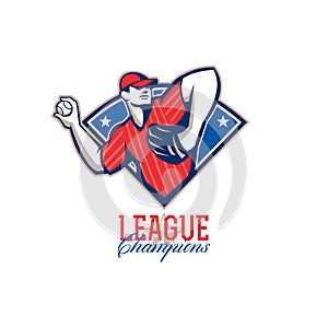 League Champions Baseball Retro