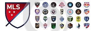 League Soccer MLS. NY City, Inter Miami CF, Toronto, Charlotte, CF Montreal, NY Red Bulls, Orlando City SC, Chicago Fire, Real