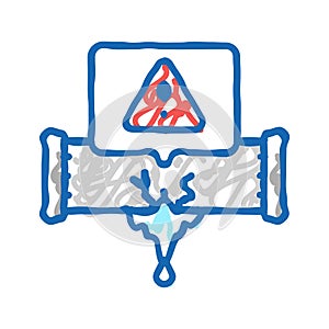 leak detection water saving icon doodle illustration photo
