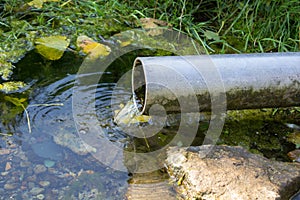 Leakage of water from pipe