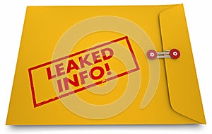 Leaked Info Classified Documents Exposed Envelope