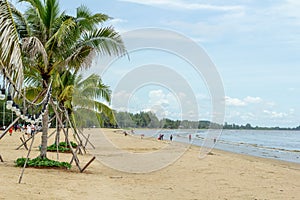 Leam Sing Beach, Chanthaburi Thailand - 21 June 2020 :few tourist because of the outbreak of corona virus which threatened the