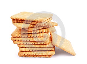 Lean low-calorie cookies on a white background