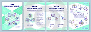 Lean manufacturing brochure template
