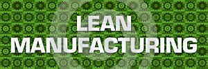 Lean Manufacturing Green Gears Square Texture