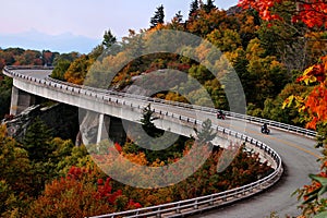 Lean In For A Ride ON Blue Ridge Parkway Viaduct photo