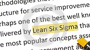 Lean Six Sigma photo