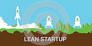 Lean startup concept