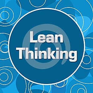 Lean Thinking Blue Random Rings Circle