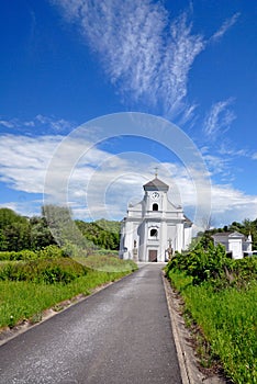 The leaning church in Karvina