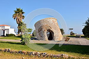 Leaning tower on Calahonda beach photo