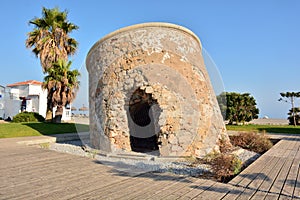 Leaning tower on Calahonda beach photo