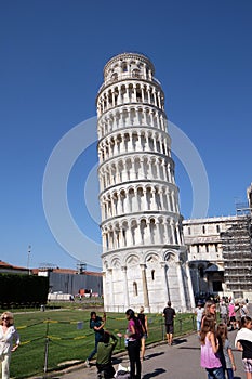 Leaning tower of Cathedral in Pisa