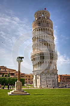 Leaning tower in Pisa