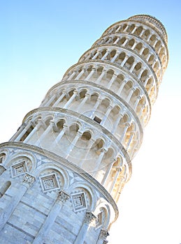 The leaning Tower of Pisa