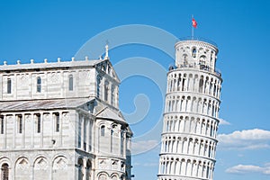 Leaning tower of Pisa.