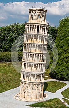 Leaning Tower of Pisa in Brussels, Belgium