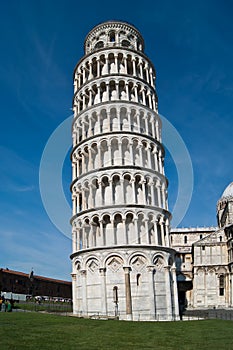 The leaning Tower in Pisa Duomo, Tuscany, Italy