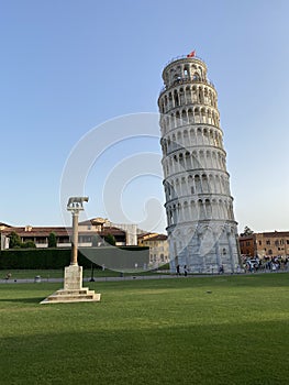 Leaning Tower of Pisa, Miracle Square, Pisa, Italy.