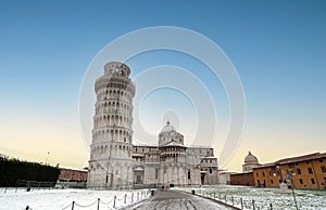 Leaning tower of Pisa and Piazza del Duomo