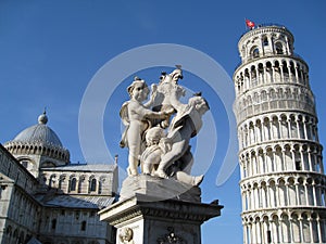 Leaning Tower of Pisa, Pisa Cathedral and Cherubs