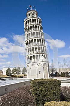 Leaning Tower replica