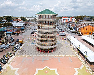 The Leaning Tower of Teluk Intan is a clock tower in Teluk Intan Perak, Malaysia. It's the photo