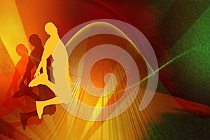 Leap - multicolour background