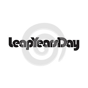 LEAP YEARS DAY design vector