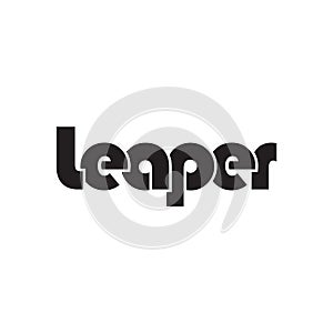 LEAPER text design vector