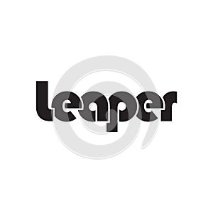 LEAPER text design vector