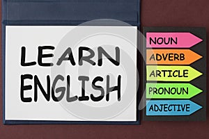 Learn English Concept