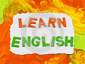 Learn English language read American European international communication words