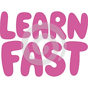 Learn Fast Bold Typography Design