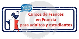 Learn French in France - Spanish printable language schools advertising