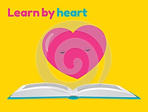 Learn by heart sticker