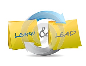 learn and lead cycle illustration design