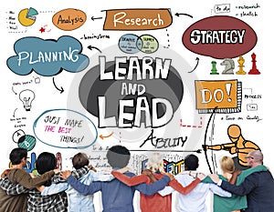Learn and Lead Education Knowledge Development Concept