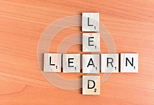 Learn and Lead text