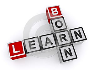 Learn learn word block