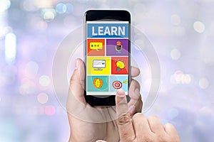 LEARN Learning Education Knowledge and Knowledge Training E-Learning Skills Start Up