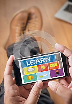 LEARN Learning Education Knowledge and Knowledge Training E-Learning Skills Start Up