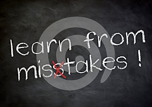 Learn from mistakes photo