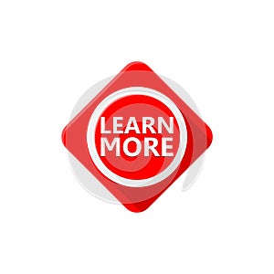 Learn more icon, sign, button, logo