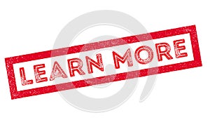Learn More rubber stamp