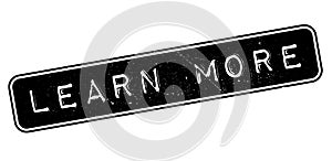 Learn More rubber stamp