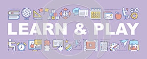 Learn and play word concepts banner